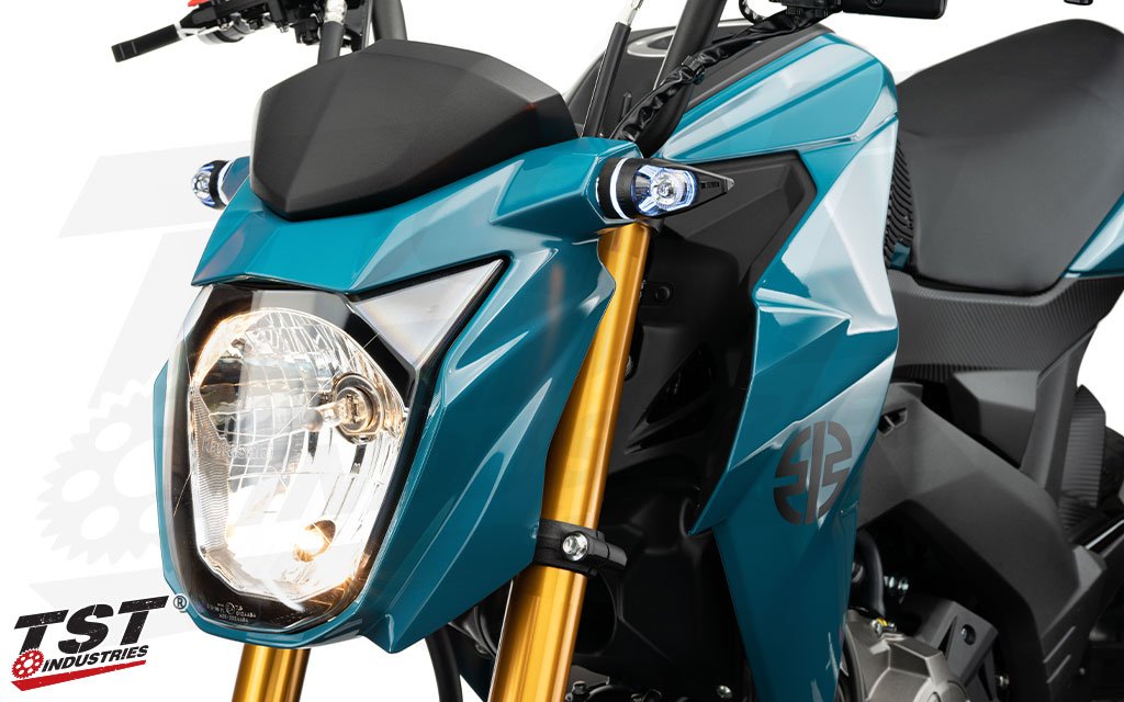 TST MECH-GTR LED Front Turn Signals | Kawasaki Z125 PRO 2017+