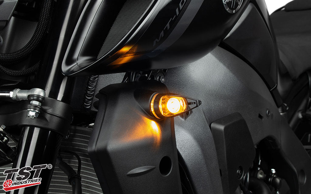 TST MECH-GTR LED Front Turn Signals | Yamaha FZ-10 / MT-10 2016+