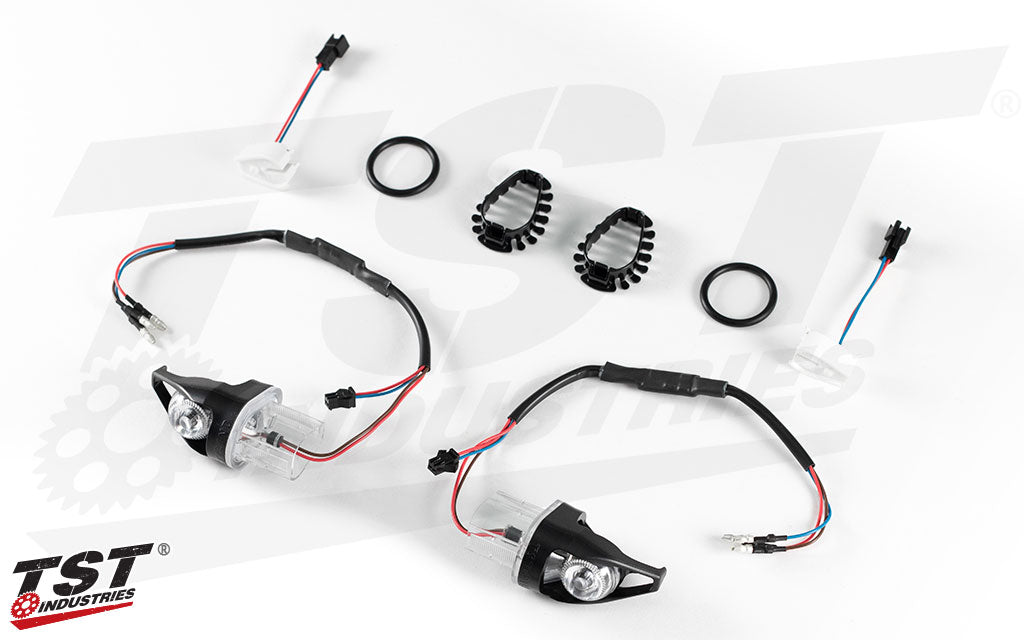 TST MECH-GTR LED Front Turn Signals | Yamaha FZ8 2011+