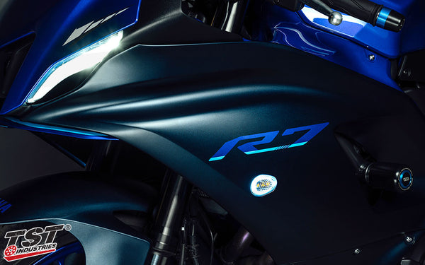 HALO-GTR Front LED Flushmount Signals | Yamaha R7 2022-2025