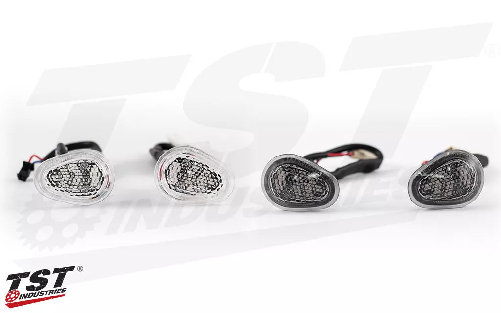 TST HALO-GTR Front LED Flushmount Turn Signals for Yamaha YZF-R7 2022-2025 - International ONLY