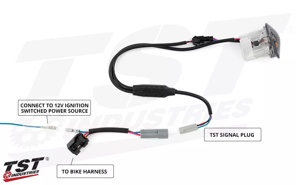 TST HALO-GTR Front LED Flushmount Turn Signals for Yamaha YZF-R7 2022-2025 - International ONLY
