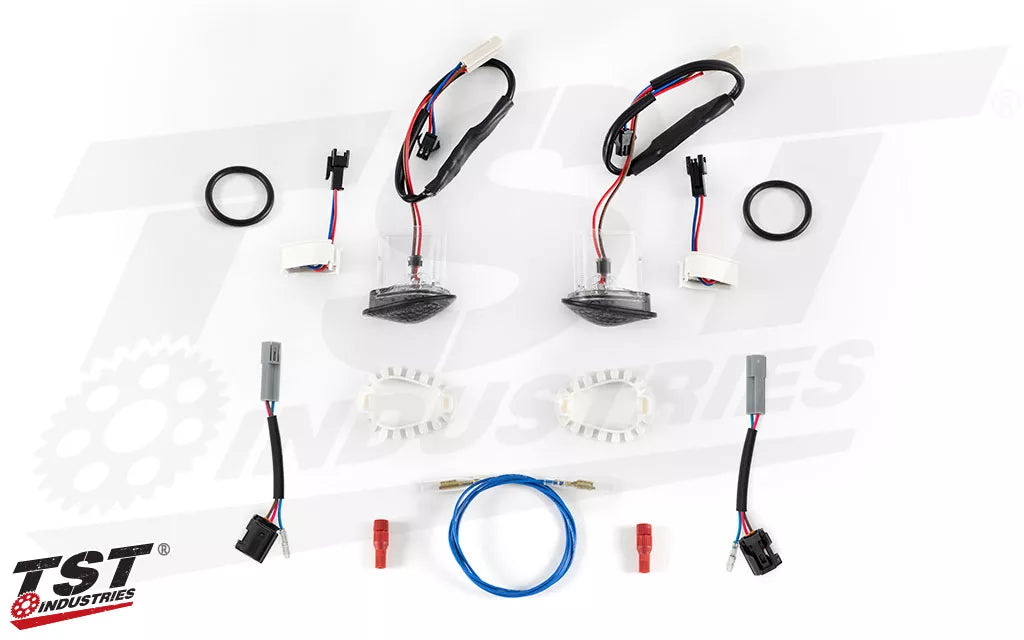TST HALO-GTR Front LED Flushmount Turn Signals for Yamaha YZF-R7 2022-2025 - International ONLY