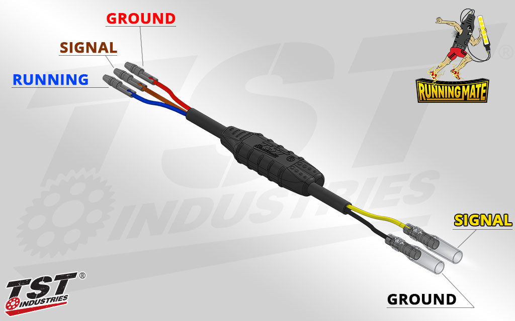 Ensure proper connection of your TST Running Mate within your turn signal setup.