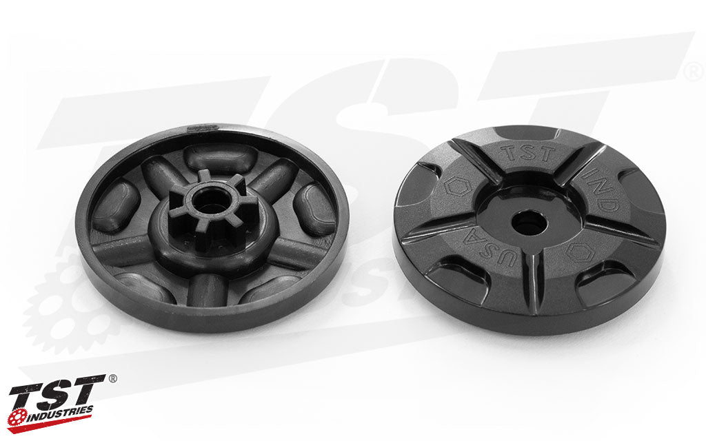 Black ABS Plastic garnish washers for the 2022-2024 Honda Grom.