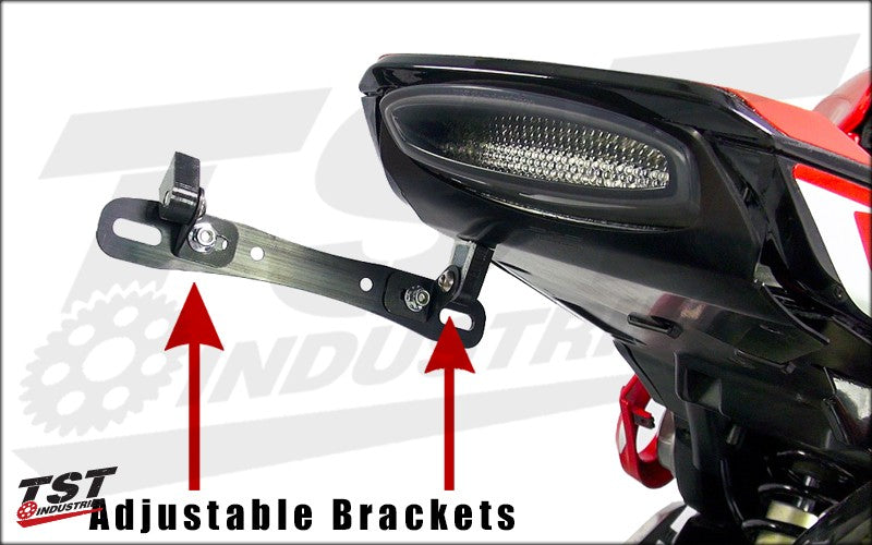Multi Axis Adjustability (shown with optional Undertail / Integrated Taillight)