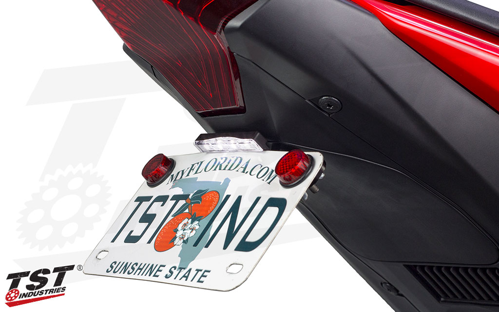 ＜ハンドメイド＞　BSA バイクエンブレムスタンド　フルカラーLED照明 Low-Profile Universal Motorcycle License Plate Light | TST Industries