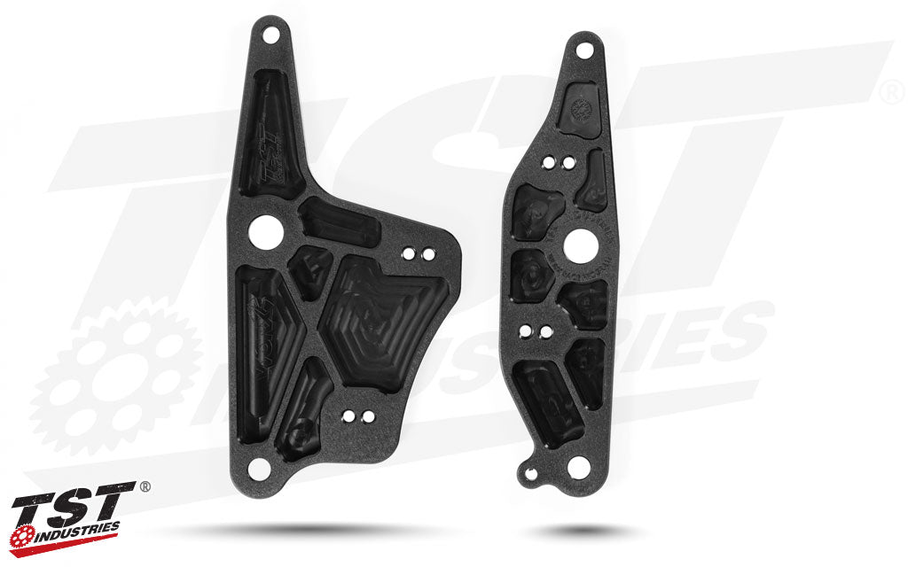 TST WORX Adjustable Rearset Bracket | Kawasaki Ninja 400 & Ninja 500