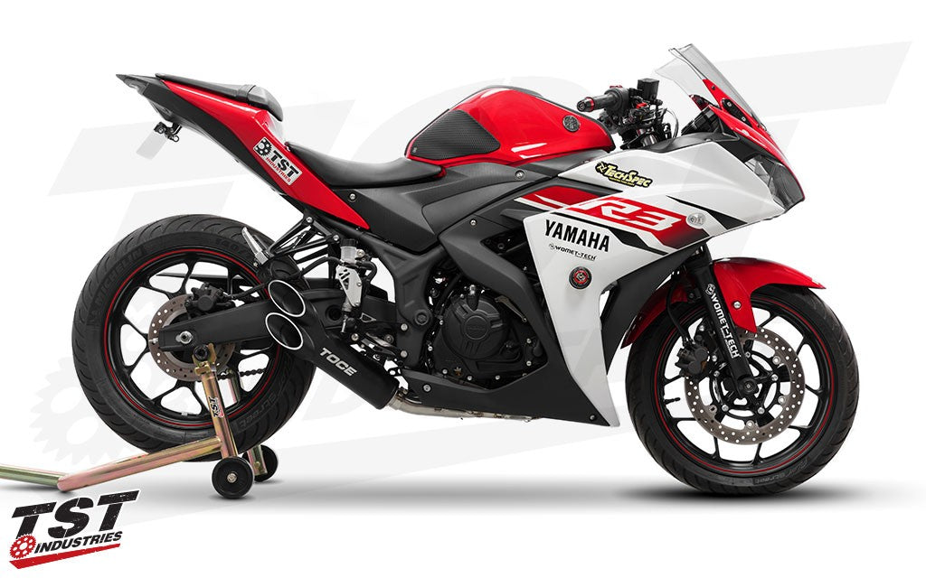 Toce Razor Tip Exhaust | Yamaha R3 2015+ / MT-03 2020+