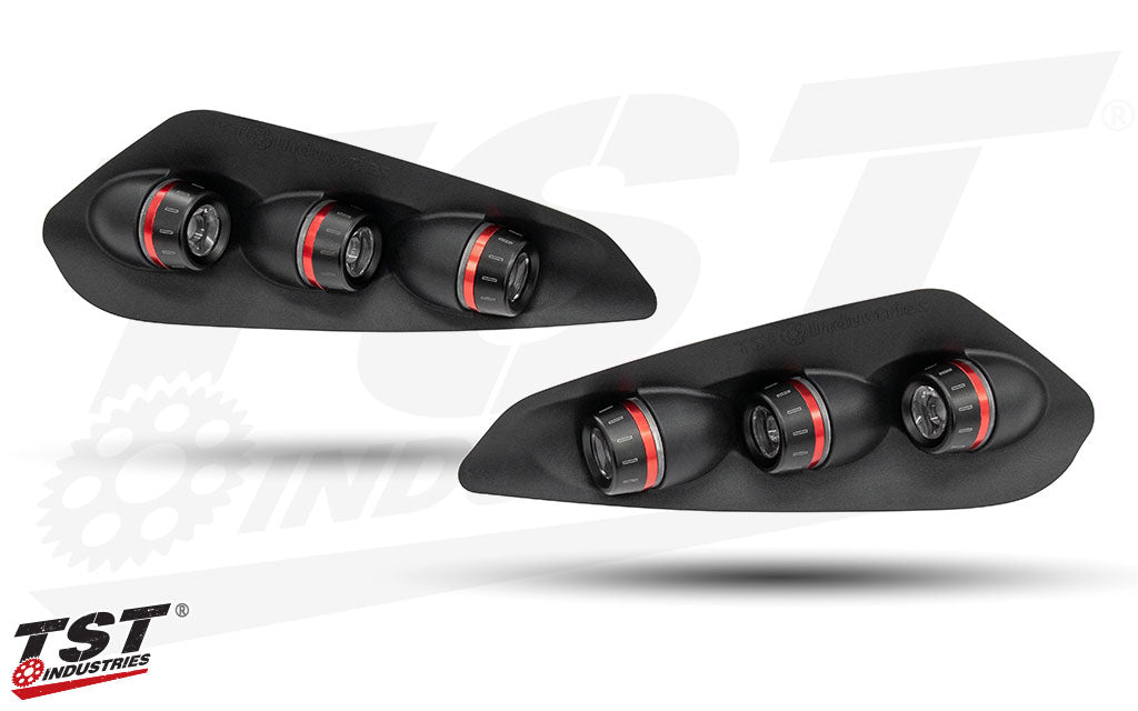Upgrade your BMW S1000RR with the TST In-Tail LED Integrated Tail Light.
