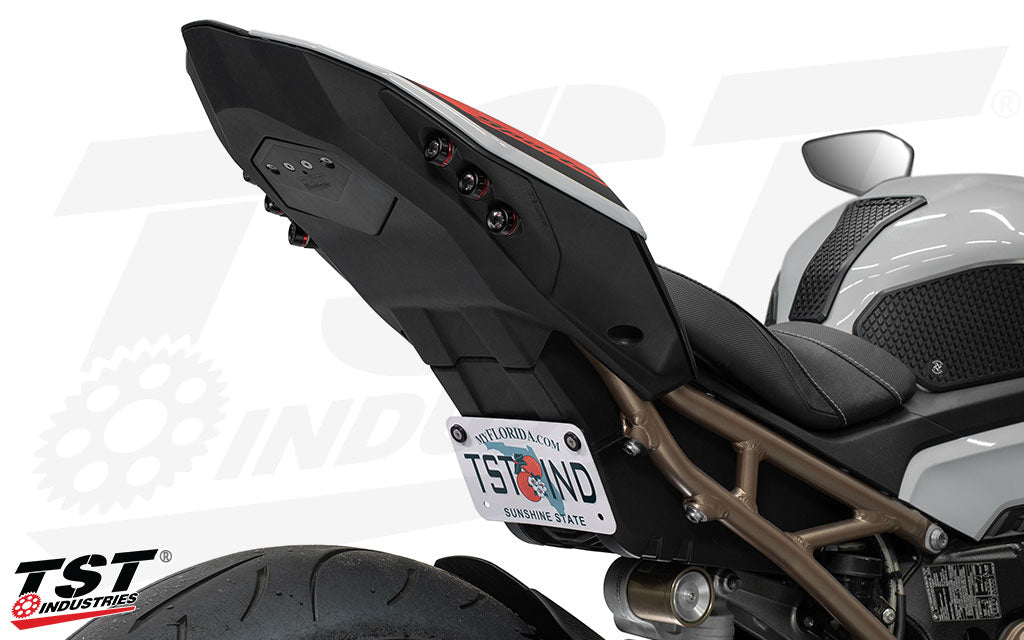 Designed excluively by TST Industries specifically for the 2021+ BMW S1000R.