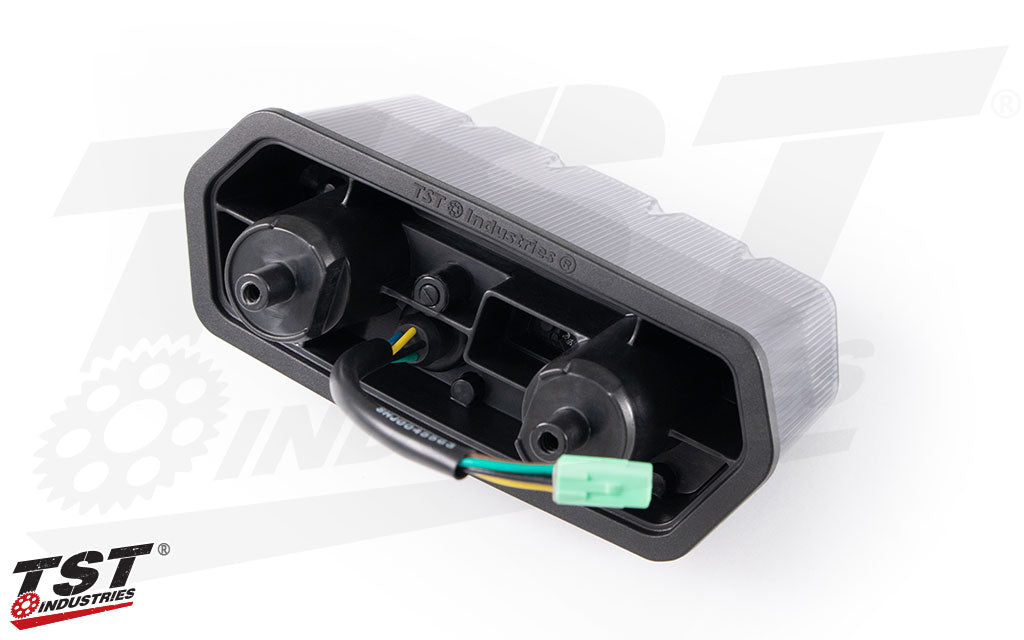 Easy to reach button enables you to switch between programmable light modes.