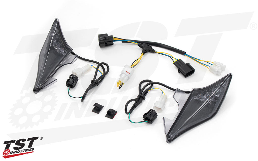 What's included in the TST LED Integrated Tail Light Kit for Yamaha YZF-R7 2022-2025.