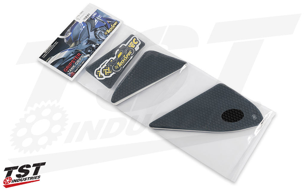 What's included in the TechSpec Gripster Tank Grips for Yamaha MT-09 2021-2023