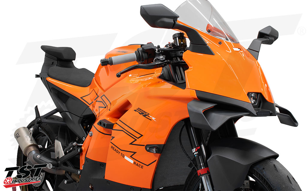 Replace the bulky factory signals with low-profile TST LED Front Flushmount Turn Signals.
