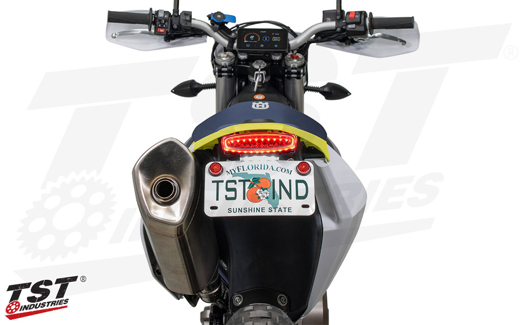 TST Fender Eliminator Integrated Tail Light | Husqvarana 701