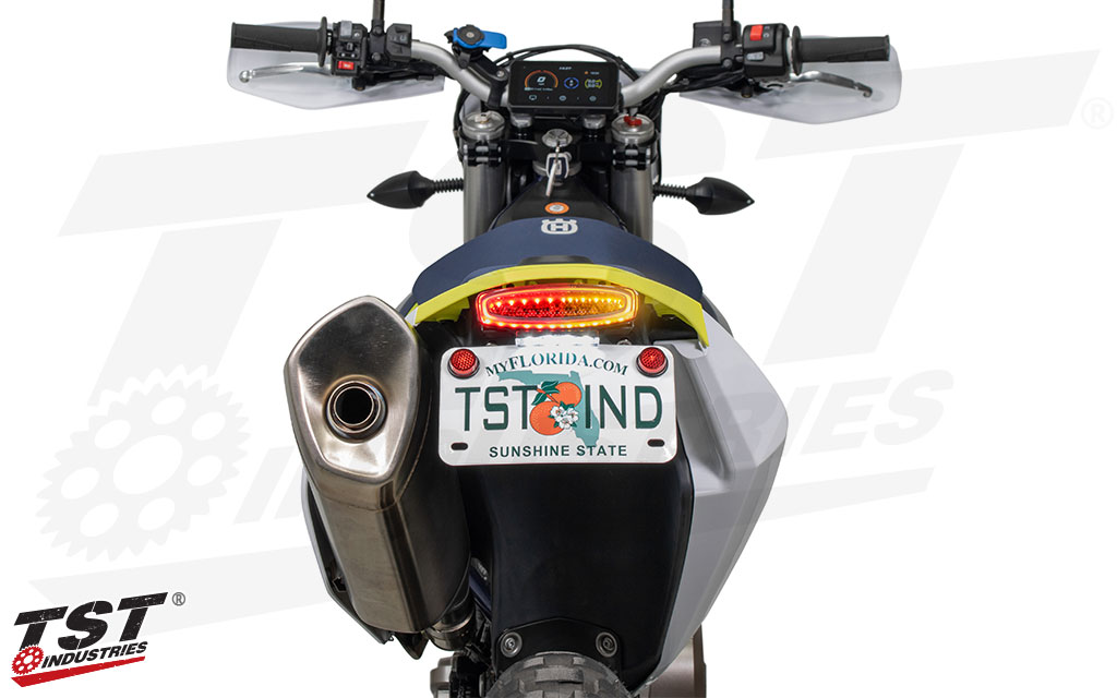 TST Fender Eliminator Integrated Tail Light | Husqvarana 701