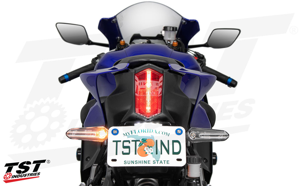Works with the TST Industries Elite-1 High Mount Fender Eliminator.