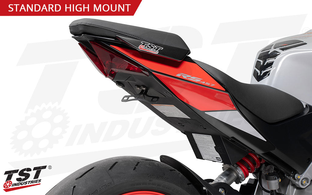 Ditch your stock fender and replace your license plate mount with a lightweight tail tidy from TST.