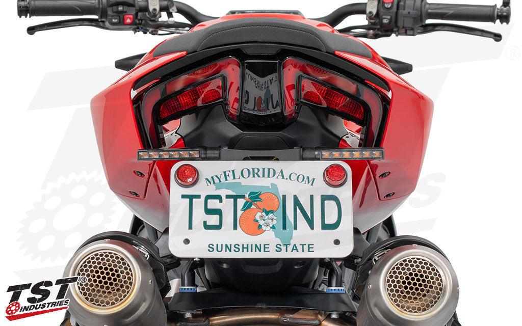 TST Top Mount Turn Signals | Ducati Elite-1 Fender Eliminator