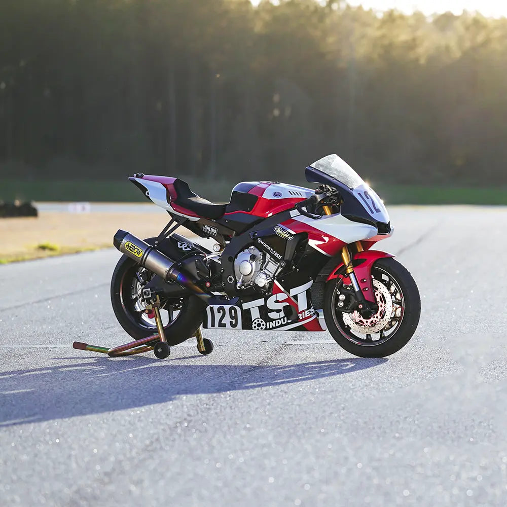 TST Industries Yamaha YZF-R1 Race Bike used in the WORX Program.