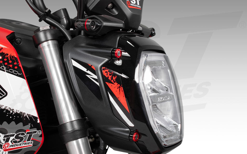 Includes headlight side panel graphics.