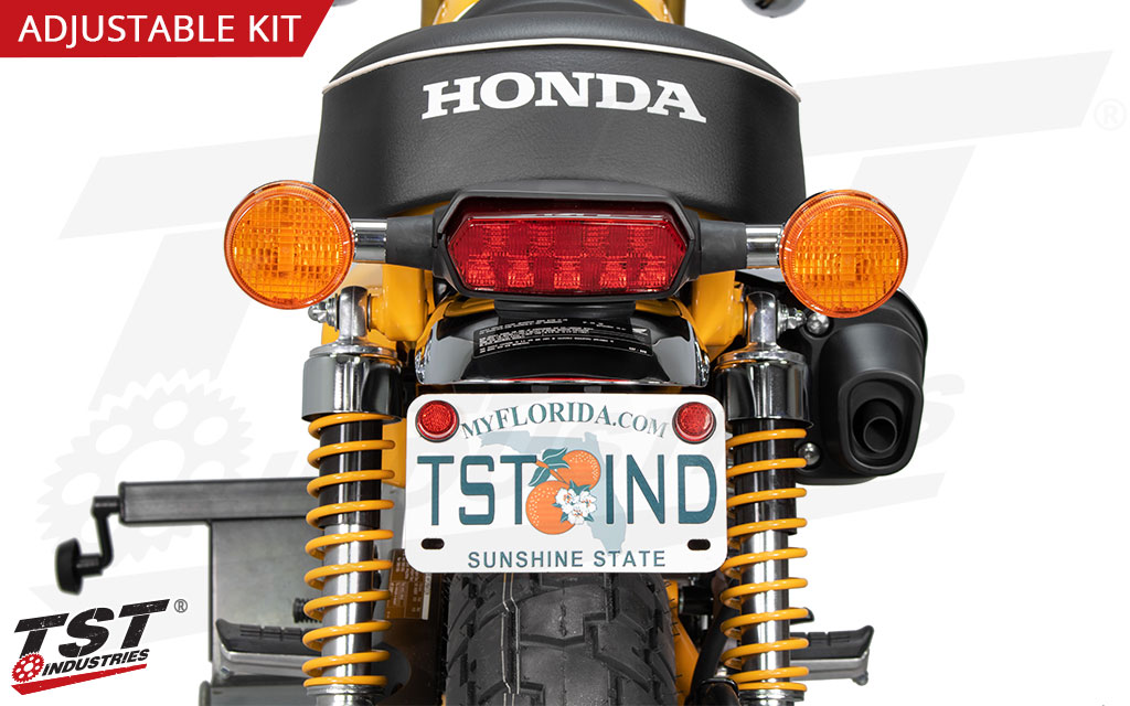 Keeps your license plate in a "stock" location to remain visible.