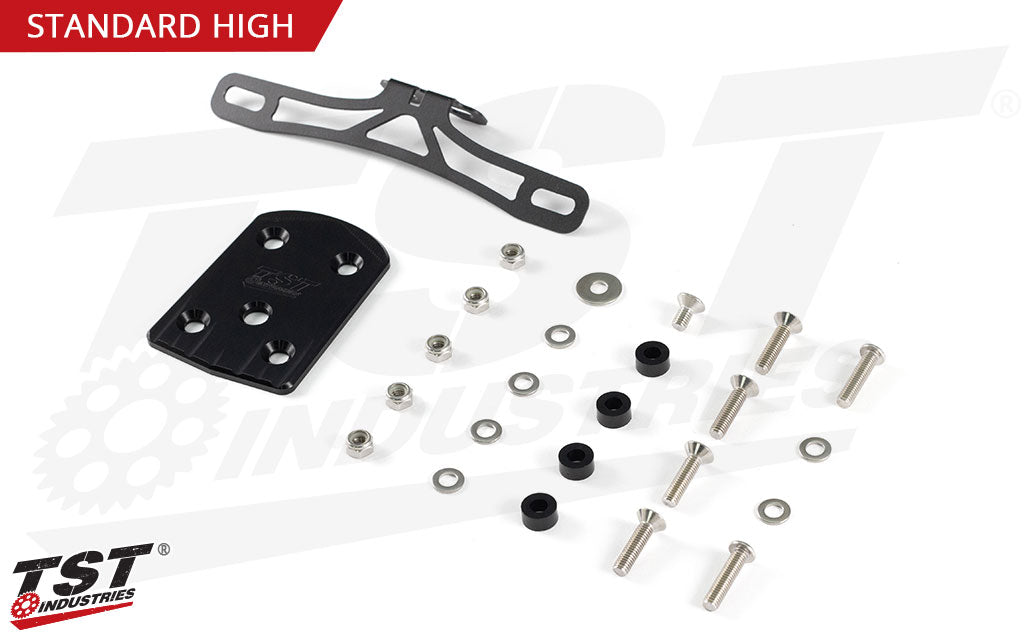 TST Elite-1 Standard High Mount Fender Eliminator Kit For The 2019+ Kawasaki ZX6R.