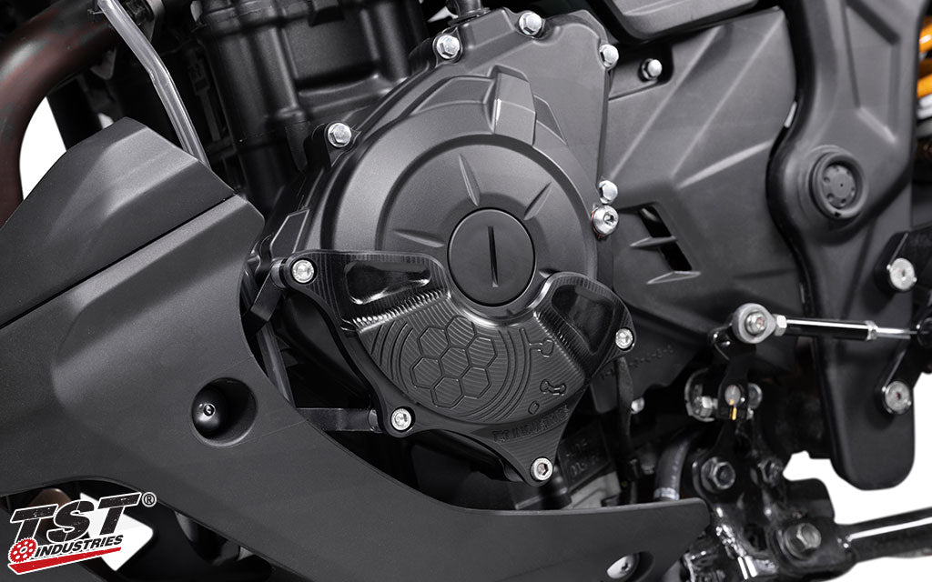 Easy installation adds valuable protection to the brittle cast covers that come stock on the engine.