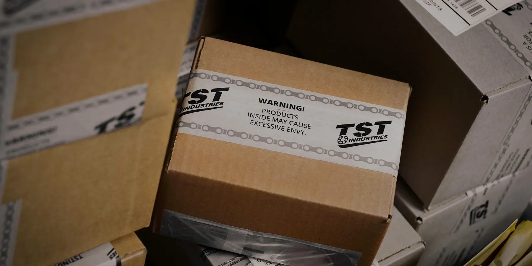 TST Industries box shipping out to a customer.