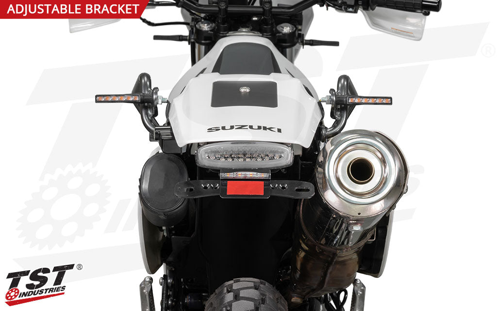 CNC machined license plate bracket - License Plate Light and Rear Turn Signals sold separately