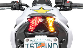 TST Programmable and Sequential LED Integrated Tail Light for Kawasaki Ninja 650 2020+ / Z650 2020-2025