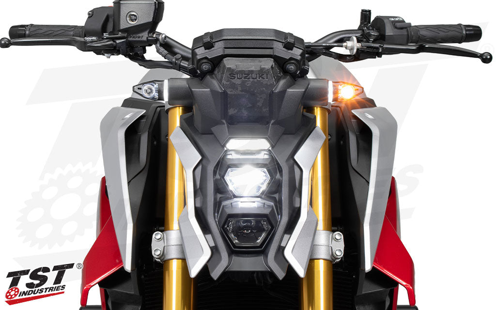 TST MECH-EVO LED Front Turn Signals | Suzuki GSX-S1000 2022+