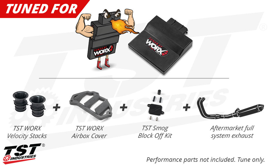 TST WORX Stage 2 Tune | Yamaha YZF-R3 / MT-03