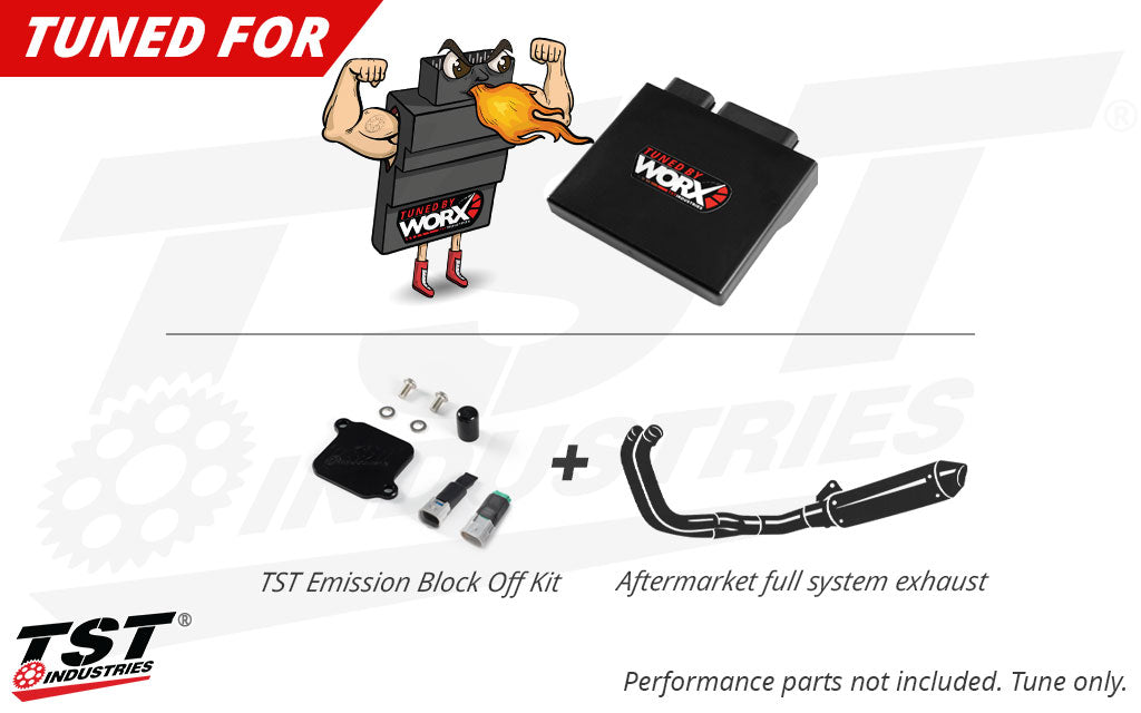 奏ページ TST WORX ECU Flash Tune | Kawasaki Ninja 500