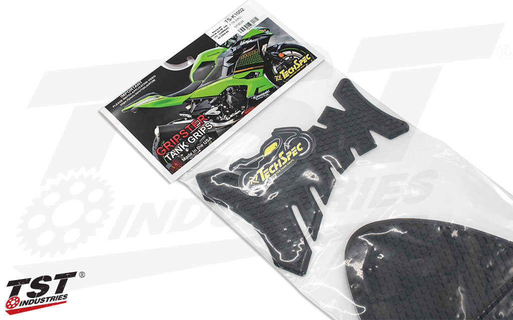 TechSpec Gripster Tank Grips & Protector | 2013+ Kawasaki ZX6R.