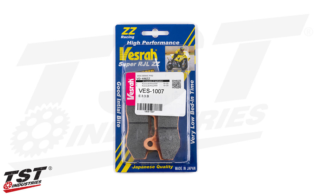 Vesrah RJL ZZ Front Race Brake Pads | Kawasaki Ninja 400