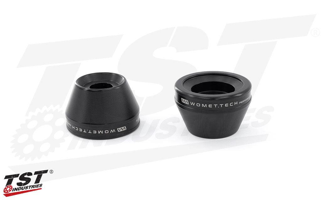 Each delrin slider is specifically shaped to promoted sliding instead of catching.