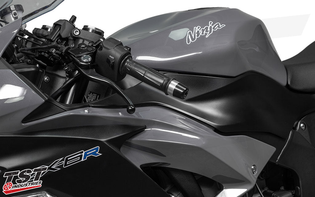 トップス KAWARA Amotopart 2019-2026 Kawasaki Ninja ZX25R ZX4R ZX4RR White Blue Light G