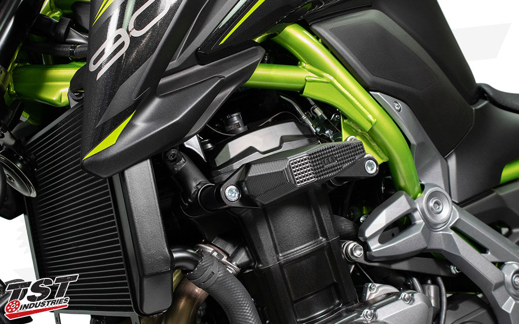 Dual mounting points provide increased structural integrity to the frame slider system.