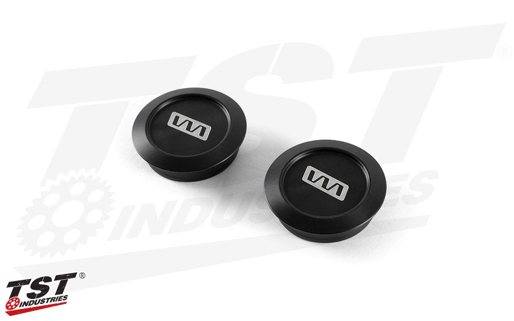 Includes black slider caps.