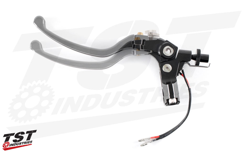 Features an adjustable lever for a customizable pull distance to fit your gloved hand.