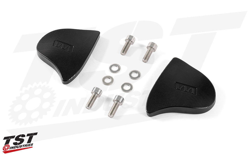 What's included in the Womet-Tech Mirror Block Off Plate kit for Yamaha YZF-R1 2020+