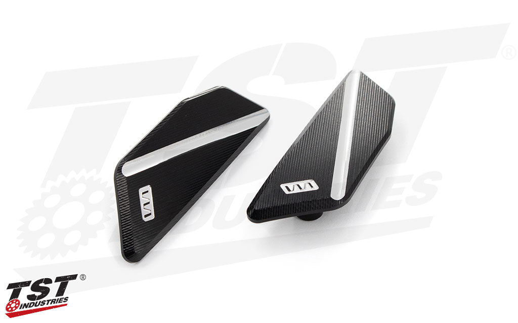 CNC machined from high grade aluminum featuring a durable black anodized finish.