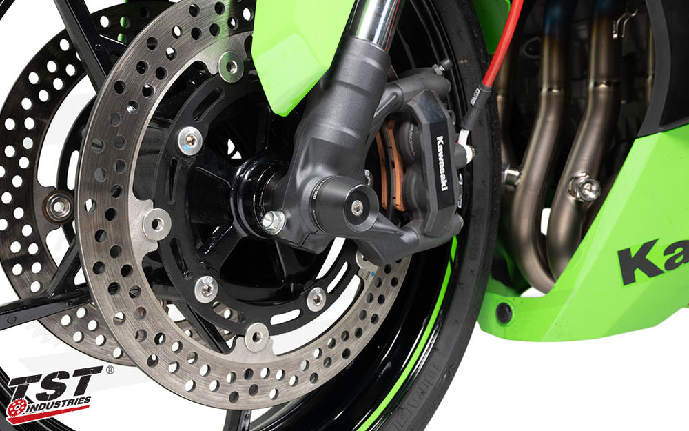 Womet-Tech Fork Slider Crash Protection | Kawasaki ZX-4RR / ZX-4R