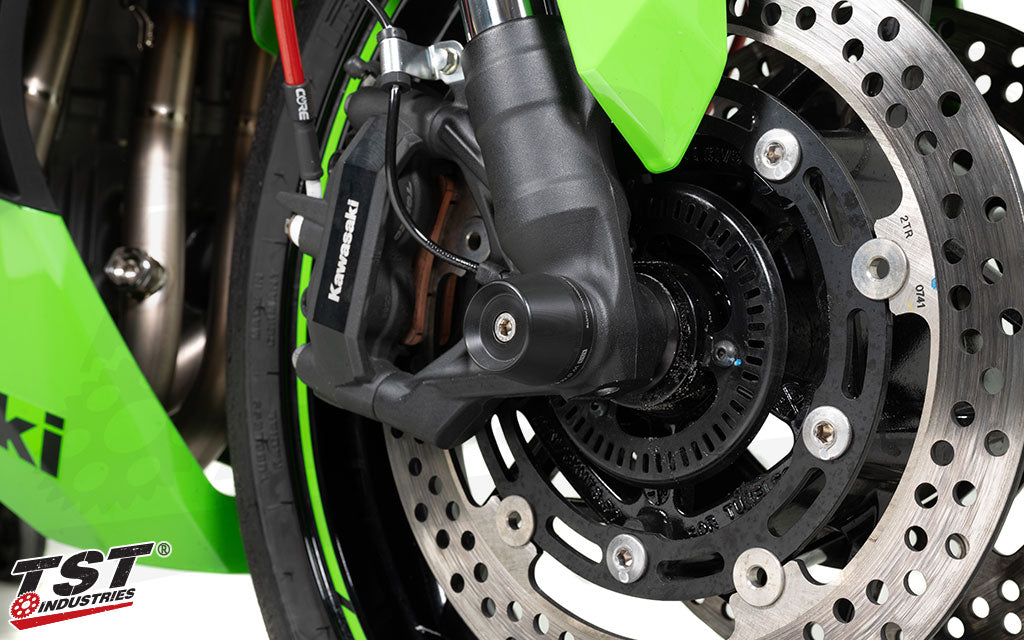 Womet-Tech Fork Slider Crash Protection | Kawasaki ZX-4RR / ZX-4R