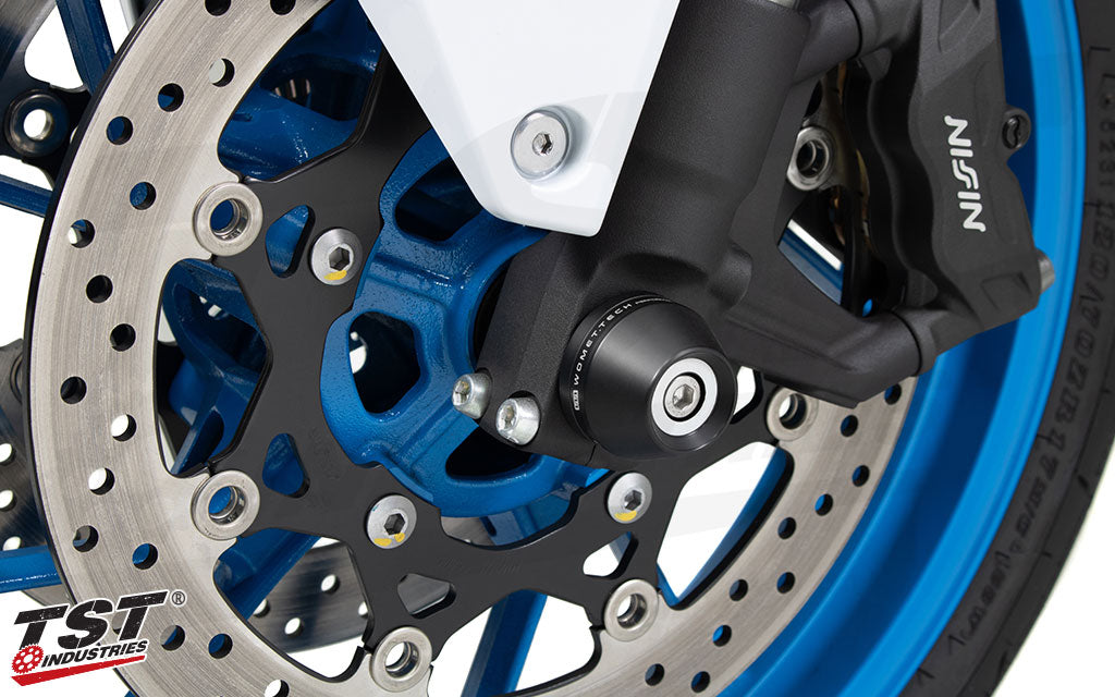Womet-Tech Fork Slider Crash Protection | Suzuki GSX-8S / GSX-8R
