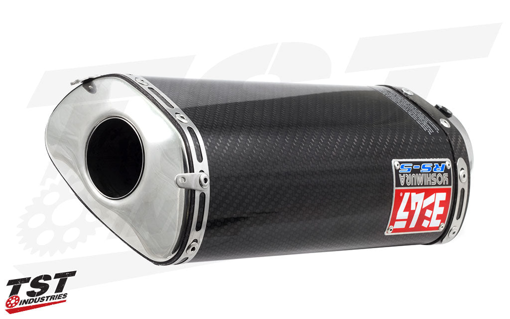 The RS-5 weighs 2.52 lbs less than the Honda stock exhaust.
