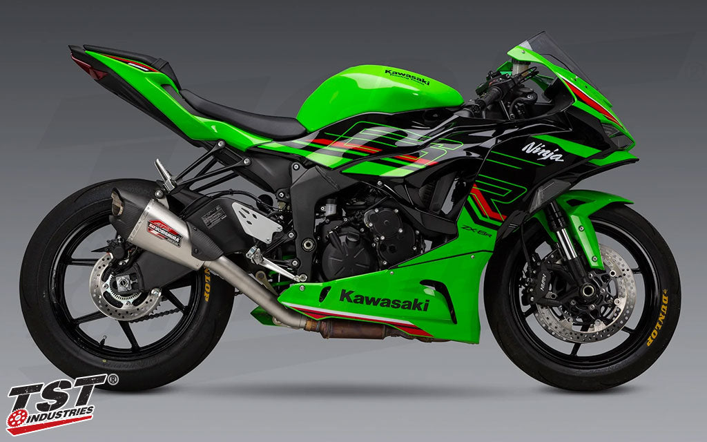 Yoshimura AT-2 3/4 Slip-On Exhaust | Kawasaki ZX6R 2019+