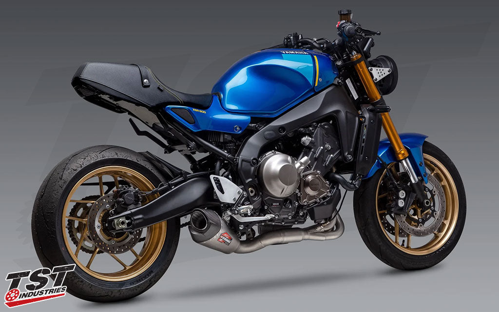 Reduce weight by 6 lbs. when compared to the stock MT-09 / XSR900 exhaust.